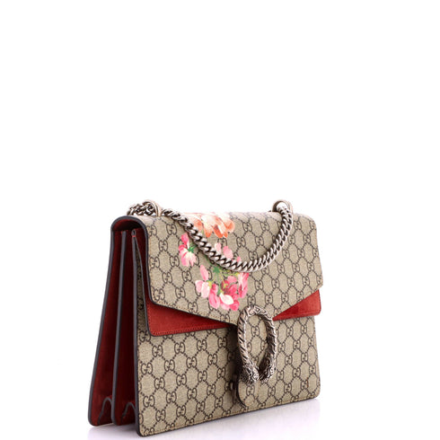 Dionysus Bag Blooms Print GG Coated Canvas Medium