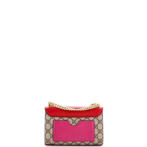 Padlock Shoulder Bag GG Coated Canvas and Leather Small