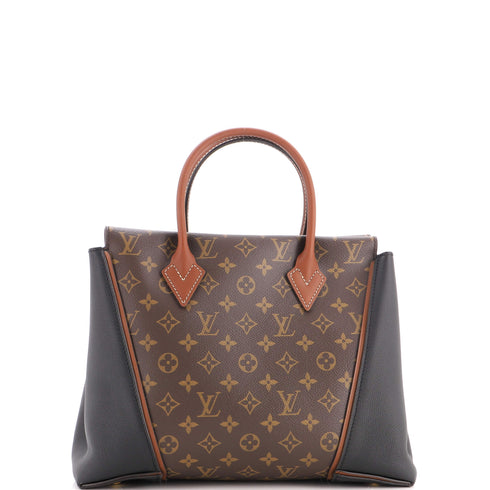 W Tote Monogram Canvas and Leather PM