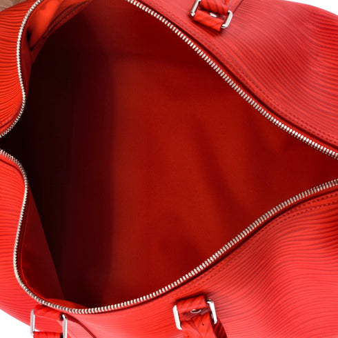 Keepall Bandouliere Bag Logo Embossed XL Epi Leather 50