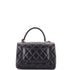 Chain Trendy CC Top Handle Bag Quilted Lambskin Small