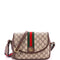 Ophidia Flap Shoulder Bag GG Coated Canvas Small
