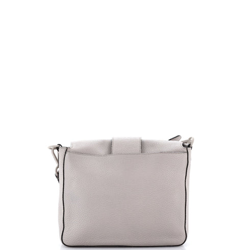 Baguette Flap Messenger Bag Leather Medium
