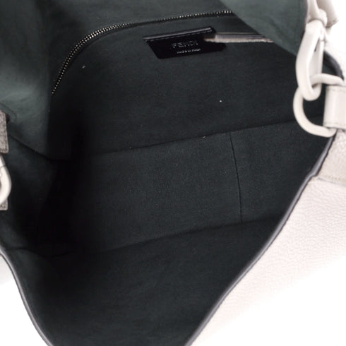 Baguette Flap Messenger Bag Leather Medium