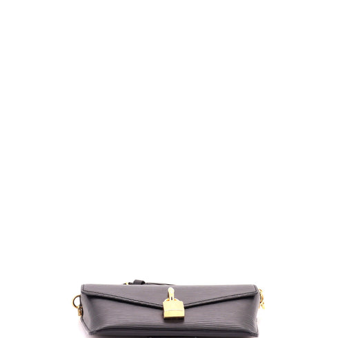 Padlock on Strap Handbag Epi Leather