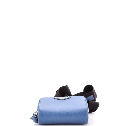 Front Pocket Phone Holder Crossbody Bag Saffiano Leather