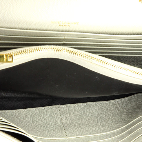 Classic Monogram Wallet on Chain Matelasse Chevron Leather Medium