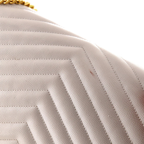 Classic Monogram Wallet on Chain Matelasse Chevron Leather Medium