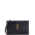 Classic Monogram Wallet on Chain Matelasse Chevron Leather Small