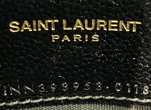 Classic Monogram Wallet on Chain Matelasse Chevron Leather Small
