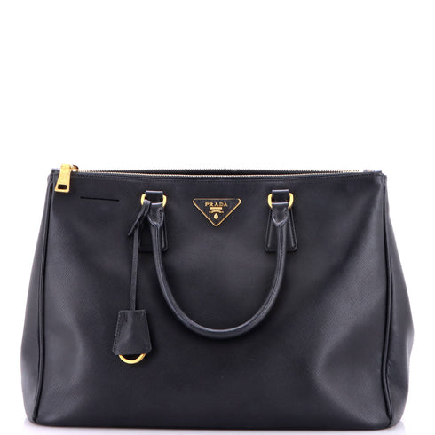 Double Zip Lux Tote Saffiano Leather Large