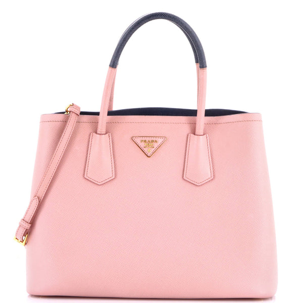 Cuir Double Tote Saffiano Leather Medium