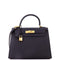 Kelly Handbag Noir Epsom with Gold Hardware 28