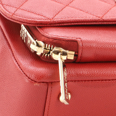 Business Affinity Flap Bag Quilted Caviar Small