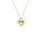 Heart Lock Pendant Necklace 18K Yellow Gold