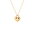 Heart Lock Pendant Necklace 18K Yellow Gold
