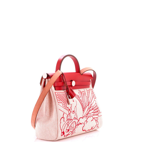 Herbag Zip Pegase Pop Toile and Leather 31