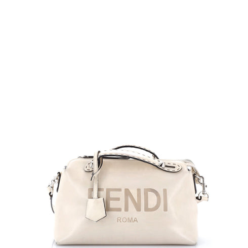 Logo By The Way Satchel Embossed Leather Medium