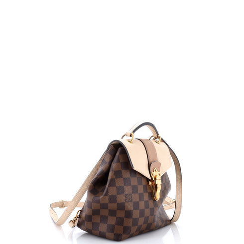 Clapton Backpack Damier and Leather