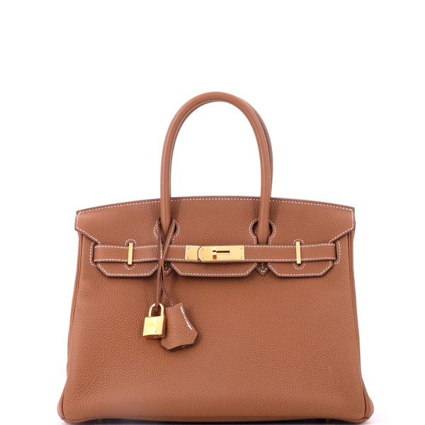 Birkin Handbag Gold Togo with Gold Hardware 30