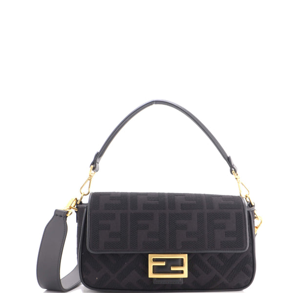 Baguette NM Bag Zucca Embroidered Canvas Medium