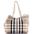 Beach Tote Vintage Check Canvas XL