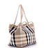 Beach Tote Vintage Check Canvas XL