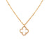 Sweet Alhambra Pendant Necklace 18K Yellow Gold and Mother of Pearl