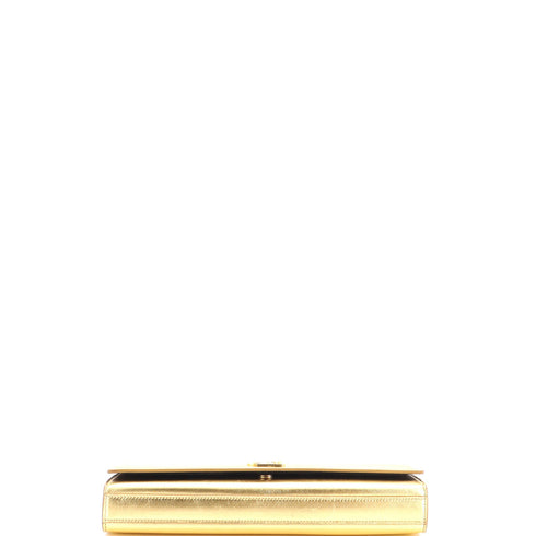 Classic Monogram Clutch Metallic Calfskin Long