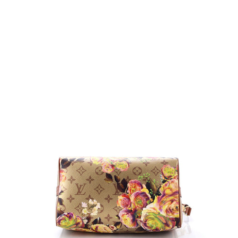 Speedy Bandouliere Bag Limited Edition Flowers Monogram Canvas 25