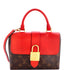 Locky Handbag Monogram Canvas with Leather BB