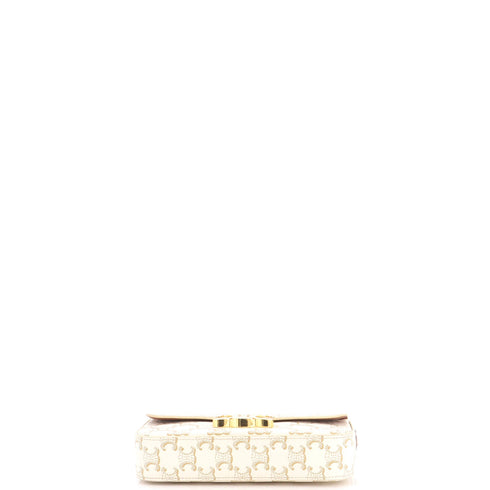 Triomphe East-West Shoulder Bag Triomphe Coated Canvas