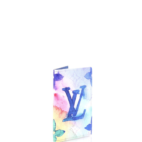 Pocket Organizer Limited Edition Monogram Watercolor Canvas