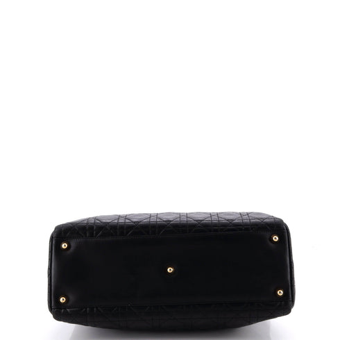Vintage Lady Dior Bag Cannage Quilt Lambskin Large