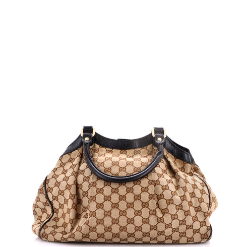 Sukey Tote GG Canvas with Leather Medium