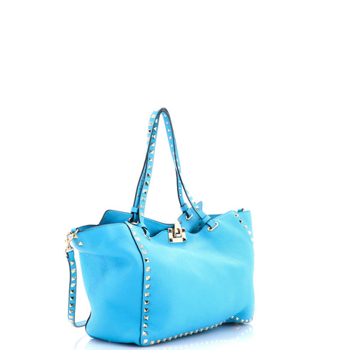 Rockstud Tote Pebbled Leather Medium