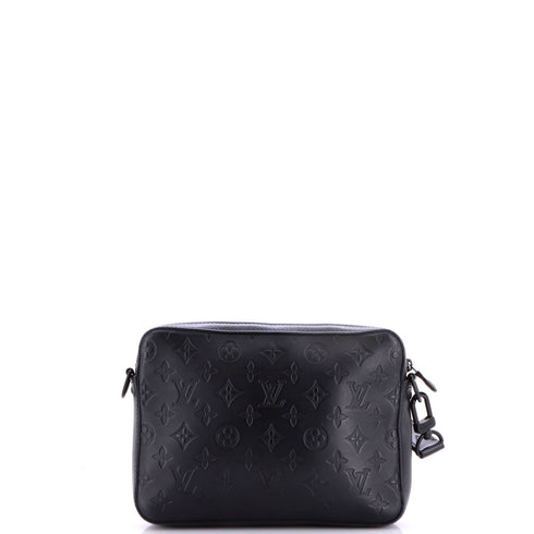 Duo Messenger Bag Monogram Shadow Leather