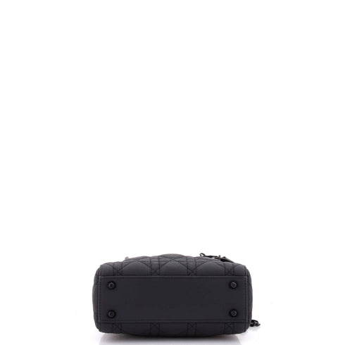 Ultra Matte Lady Dior Chain Bag Cannage Quilt Calfskin Mini