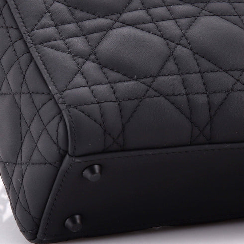 Ultra Matte Lady Dior Chain Bag Cannage Quilt Calfskin Mini