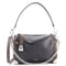 Side Trunk Vibe Handbag Leather with Monogram Canvas MM