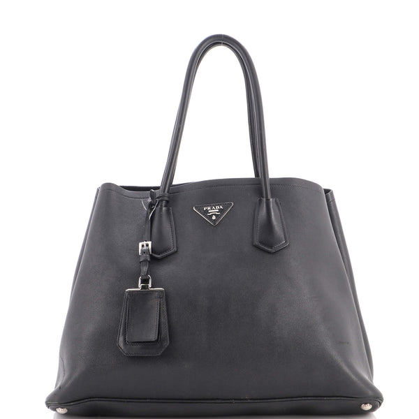 Cuir Double Tote Leather Large