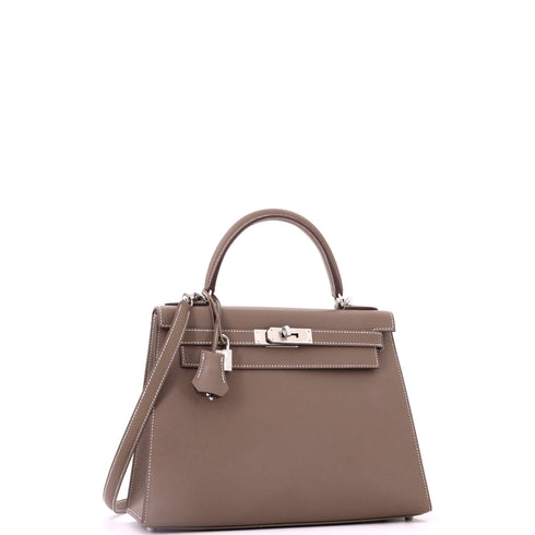 Special Order Kelly Handbag Etoupe Epsom with Palladium Hardware 28