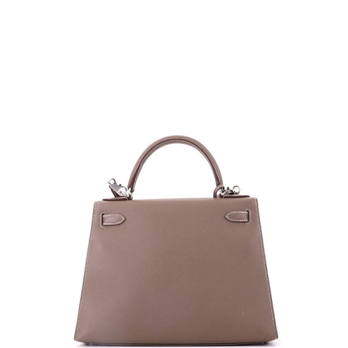 Special Order Kelly Handbag Etoupe Epsom with Palladium Hardware 28