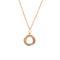 Trinity Pendant Necklace 18K Tricolor Gold with Diamond
