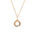 Trinity Pendant Necklace 18K Tricolor Gold with Diamond