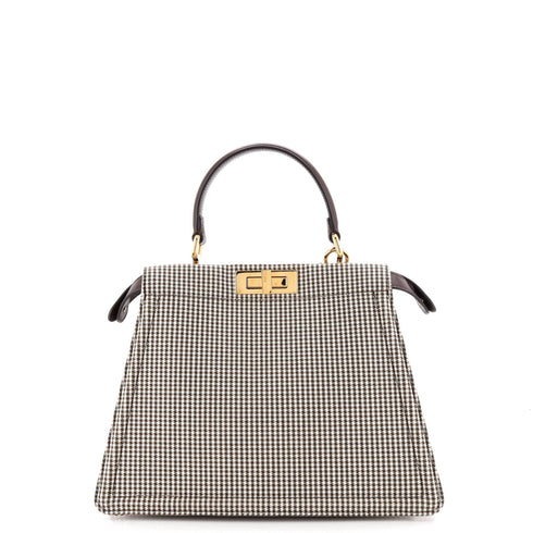 Peekaboo ISeeU Bag Houndstooth Wool Medium