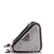 Triangle Double Pouch Crossbody Crystal Embellished Satin Mini