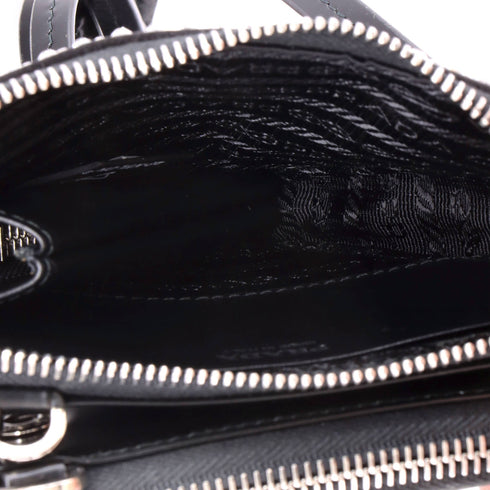 Triangle Double Pouch Crossbody Crystal Embellished Satin Mini