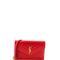 Classic Monogram Wallet on Chain Matelasse Chevron Metallic Leather Small