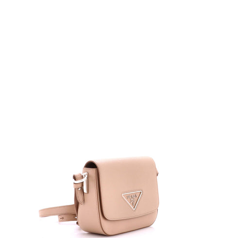 Identity Flap Shoulder Bag Saffiano with City Calf Small